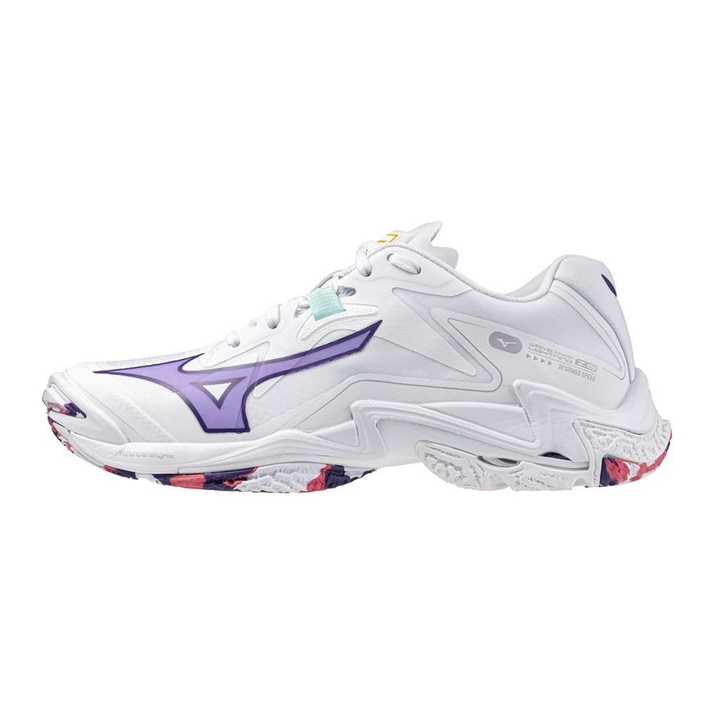 Mizuno Wave Lightning Z8 White/VioletIndigo/CamelliaRos akciós termékkép 1