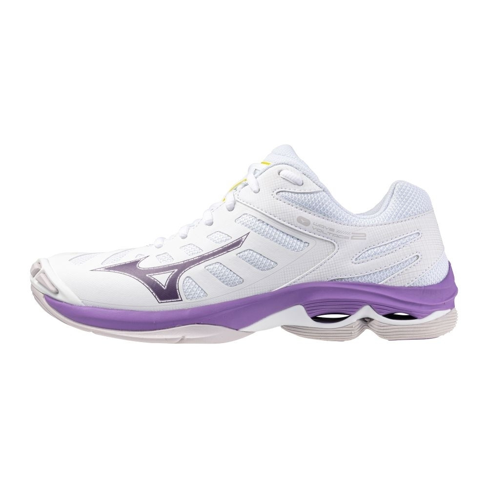 Mizuno Wave Voltage 2 White/Patrician Purple/Quince röplabda cipő akciós termékkép 1